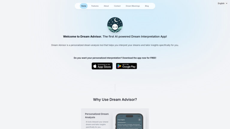 Powerful Dream Advisor AI Tool Review