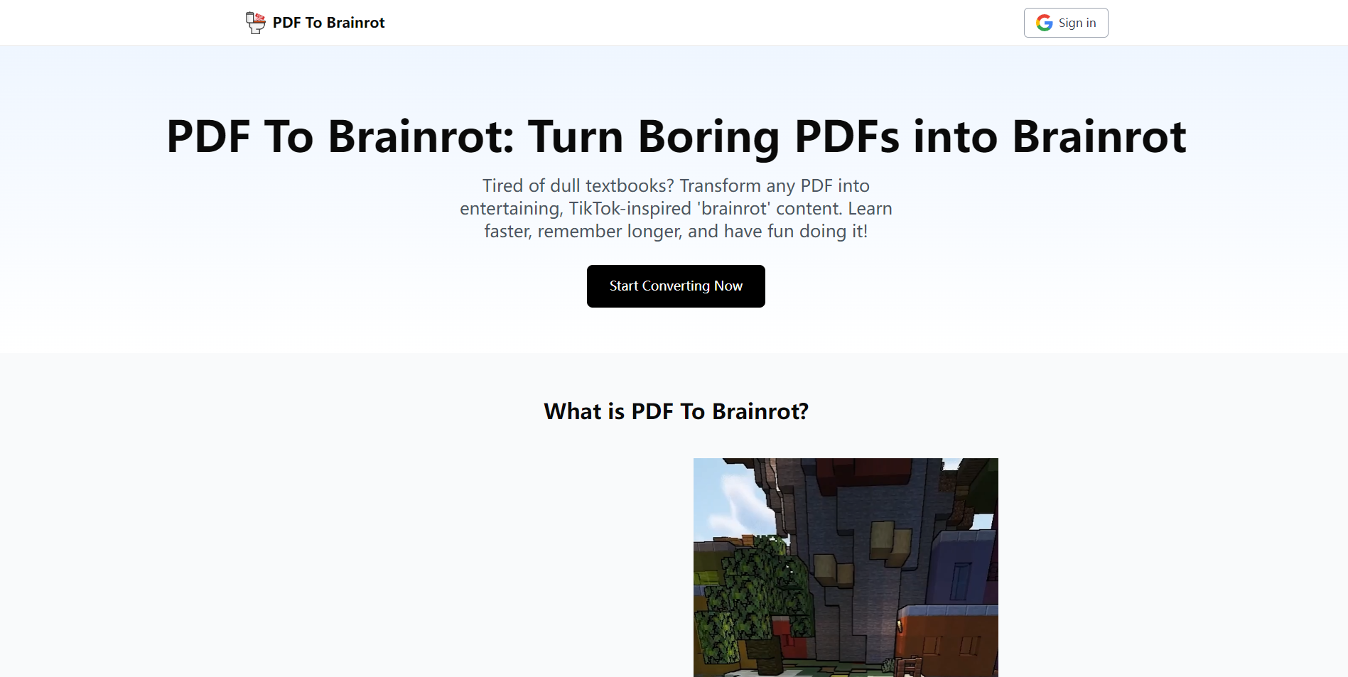 PDF To Brainrot logo