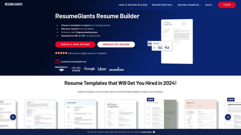 Powerful Resumegiants AI Tool Review