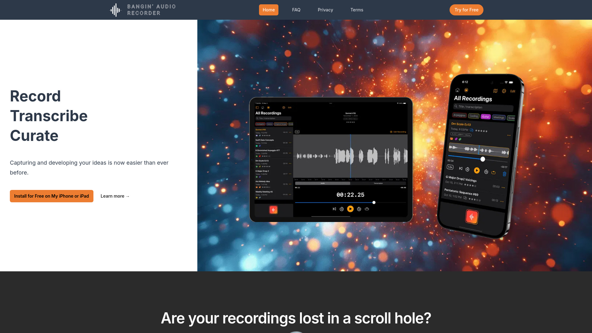 Bangin’ Audio Recorder logo