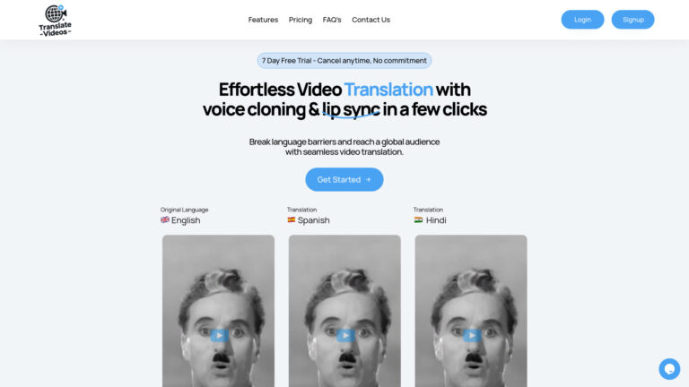 Free Translatevideos.io AI Tool Review