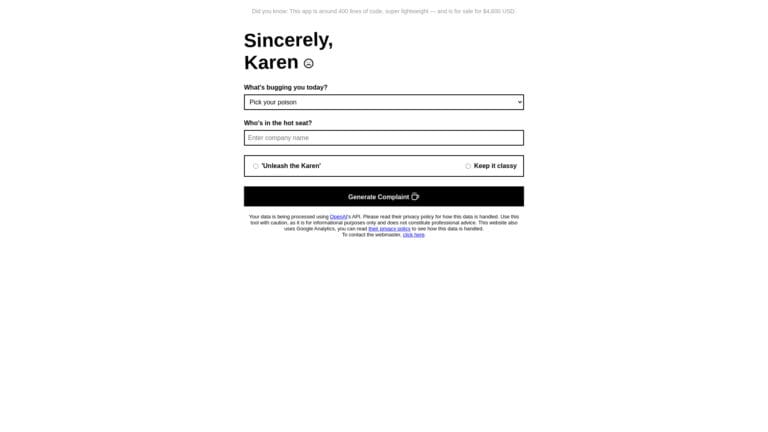 New Sincerely Karen AI Tool Review