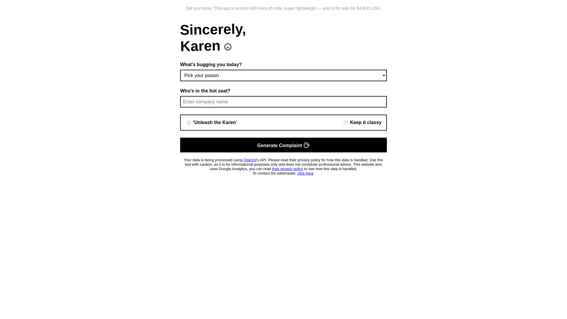 Sincerely Karen logo
