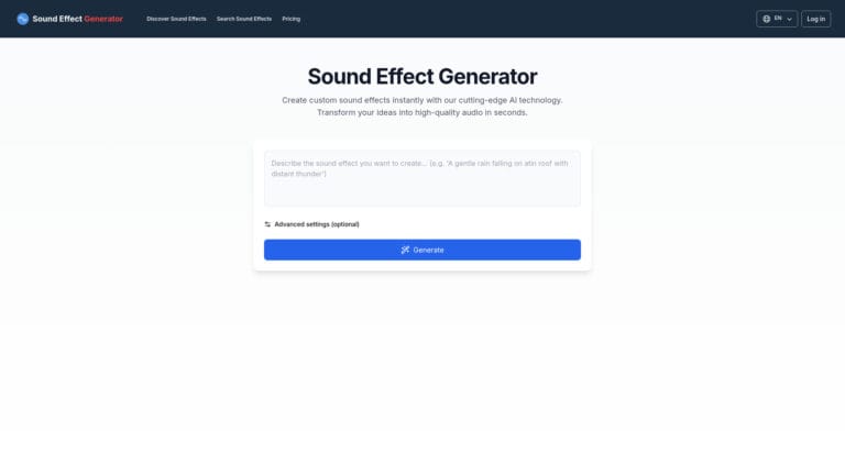 Advanced Sound Effect Generator AI Tool Review