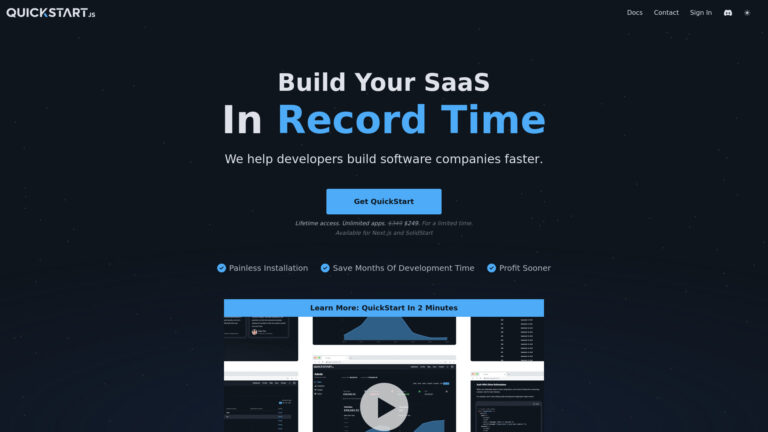 Free Quickstart AI Tool Review