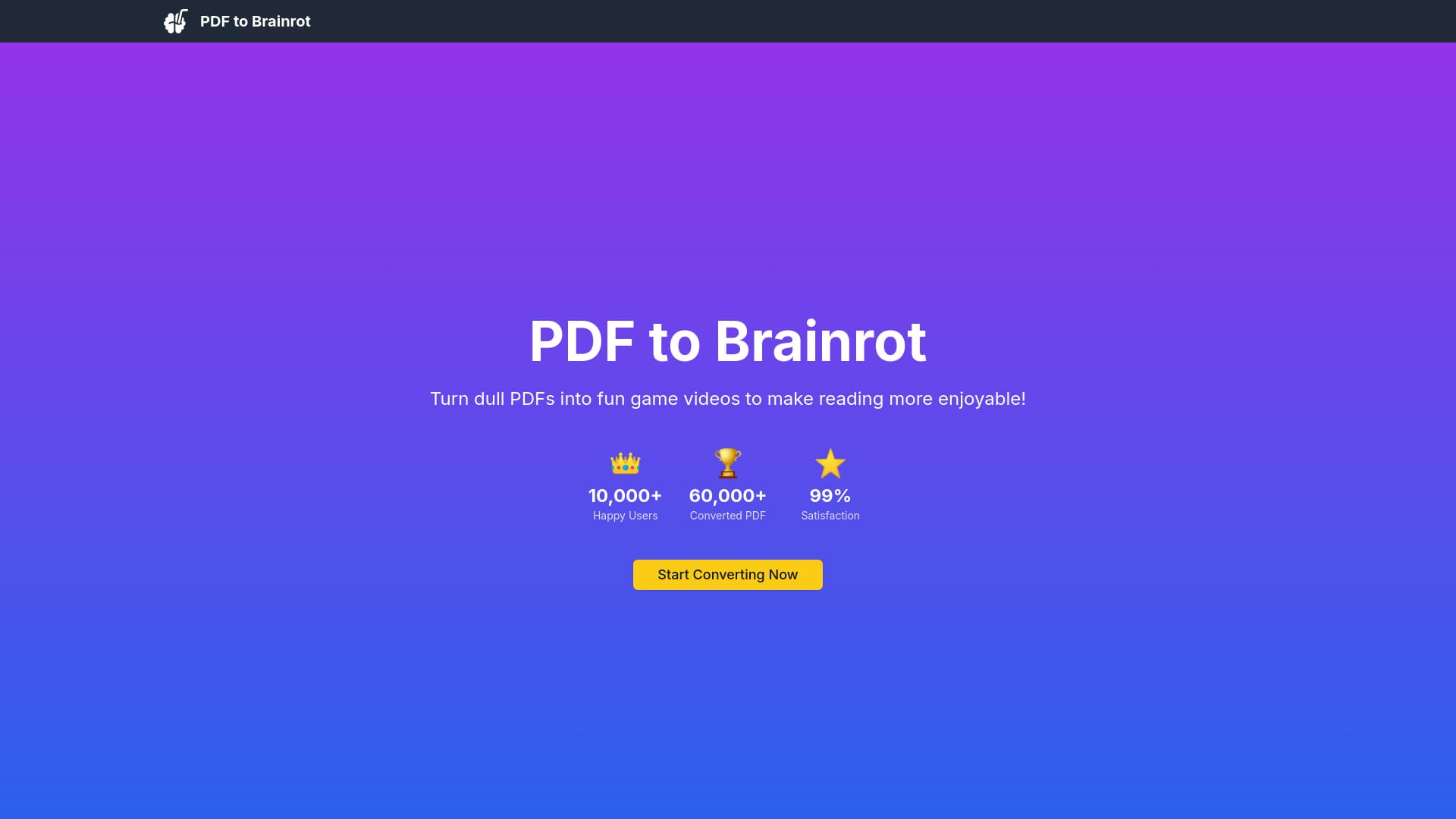 PDF to Brainrot logo