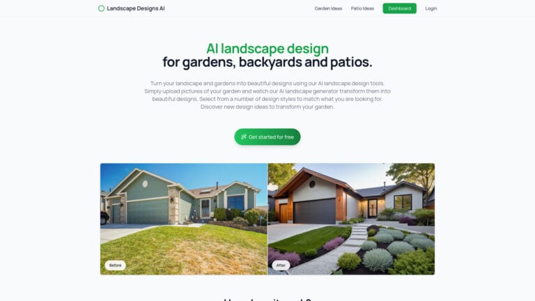 Free Landscapedesignsai AI Tool Review