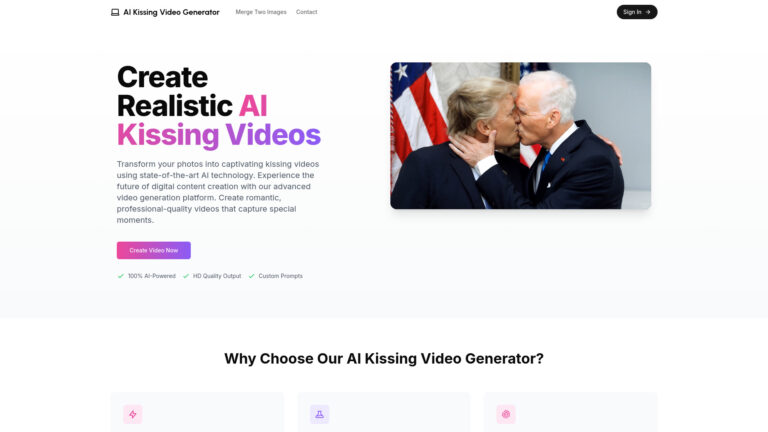 Advanced AI Kissing Video Generator AI Tool Review