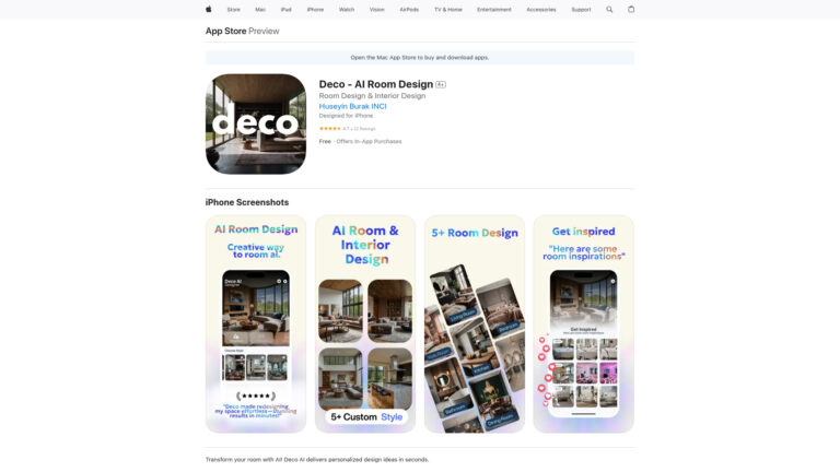Smart Deco AI Room Design AI Tool Review