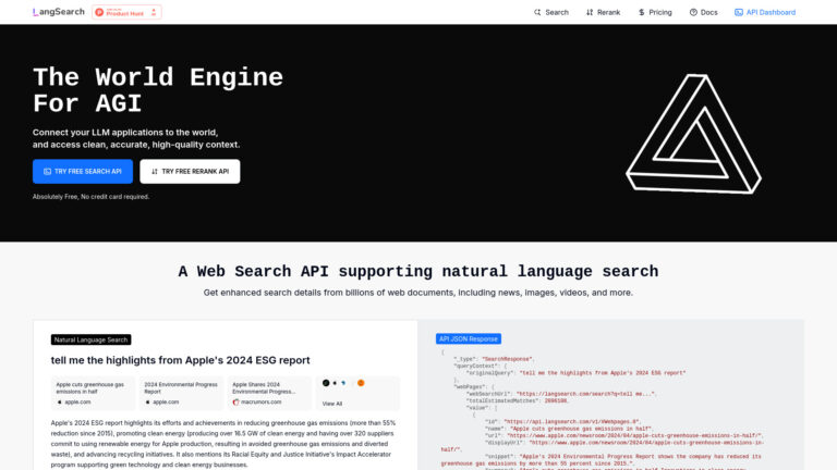 Best Langsearch AI Tool Review