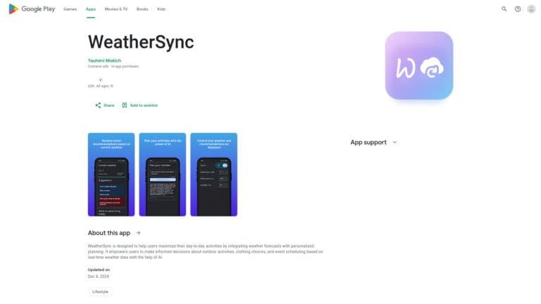 Free Weathersync AI Tool Review