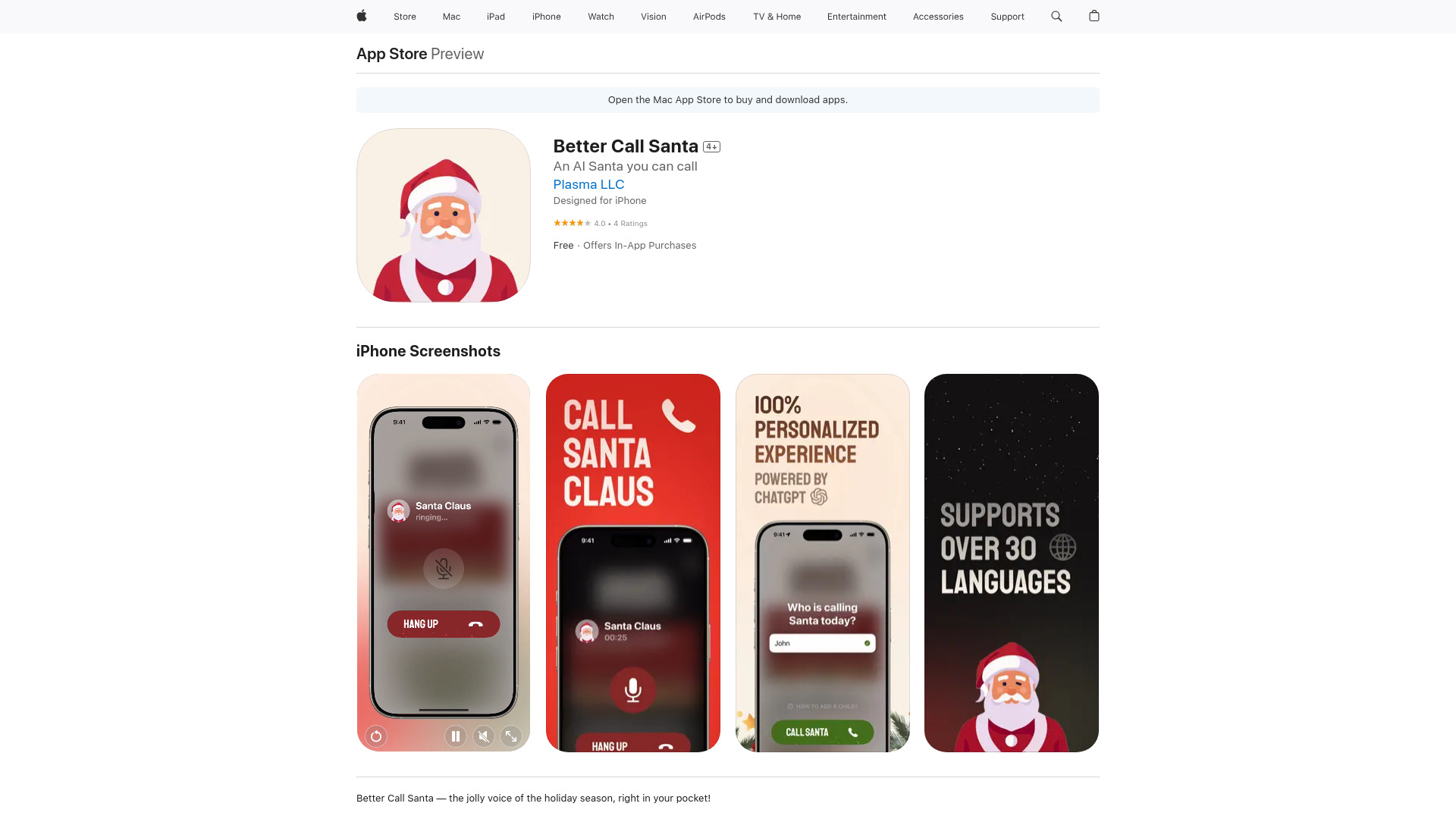 Better Call Santa logo
