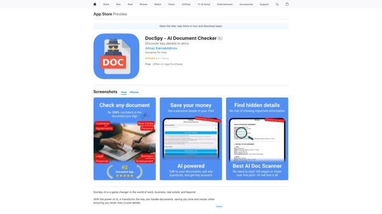 Smart Docspy AI Tool Review