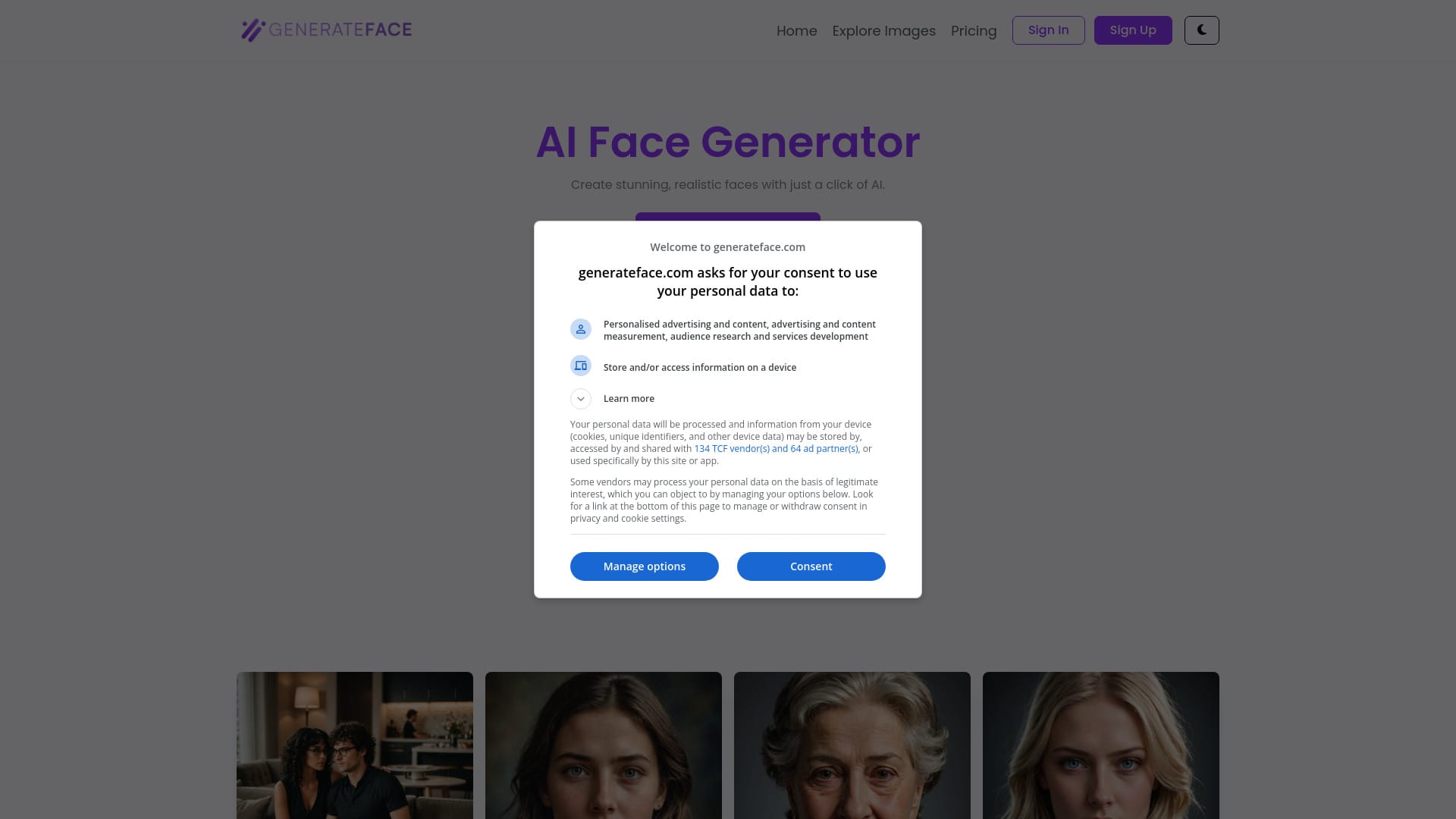 GenerateFace.com logo