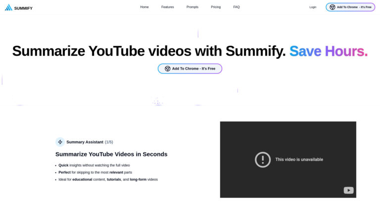 Free Summify AI Tool Review