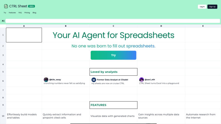 Innovative Ctrl Sheet AI Tool Review
