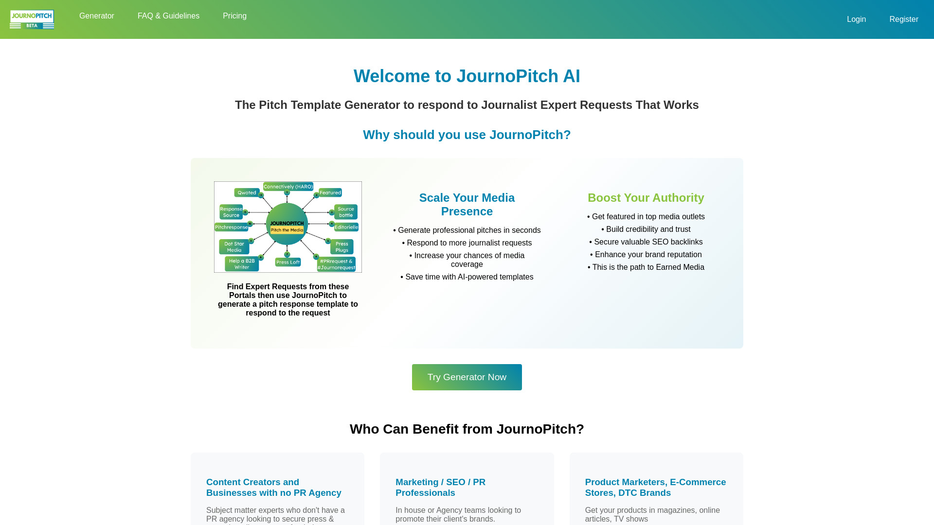 JournoPitch AI logo