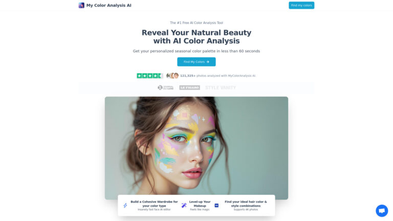 Innovative My Color Analysis AI AI Tool Review