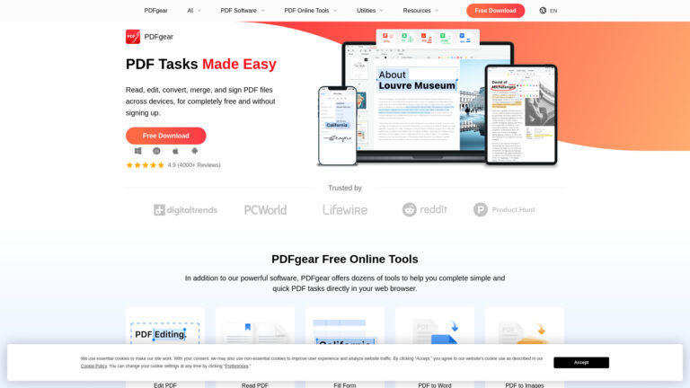 Popular Pdfgear AI Tool Review