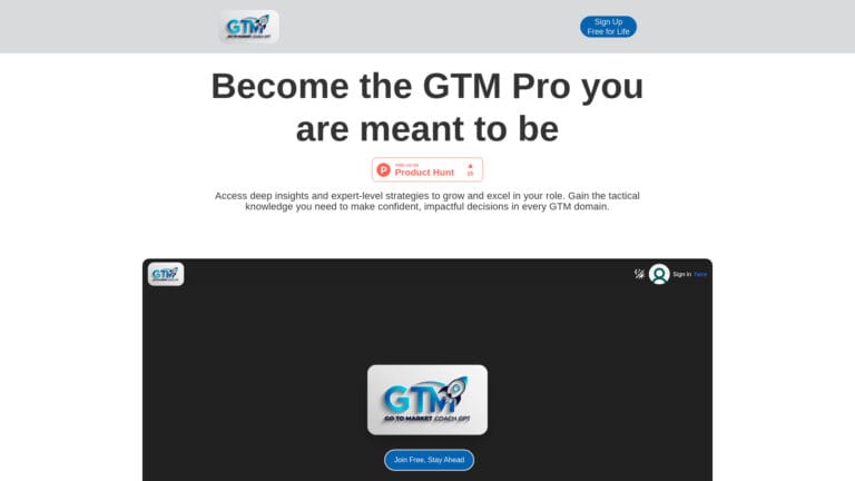Popular Gtm Coach Gpt AI Tool Review