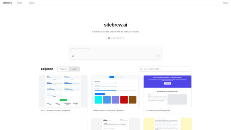New Sitebrew AI AI Tool Review