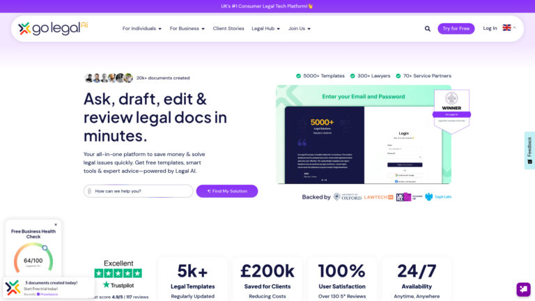 Popular Go Legal AI AI Tool Review