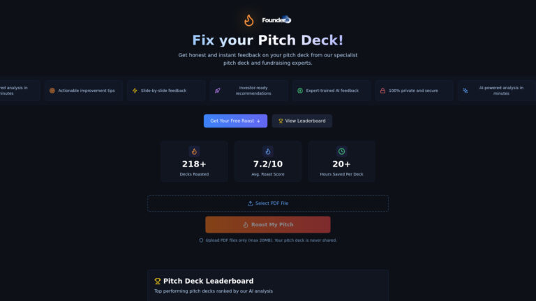 New Pitch Roasters AI Tool Review