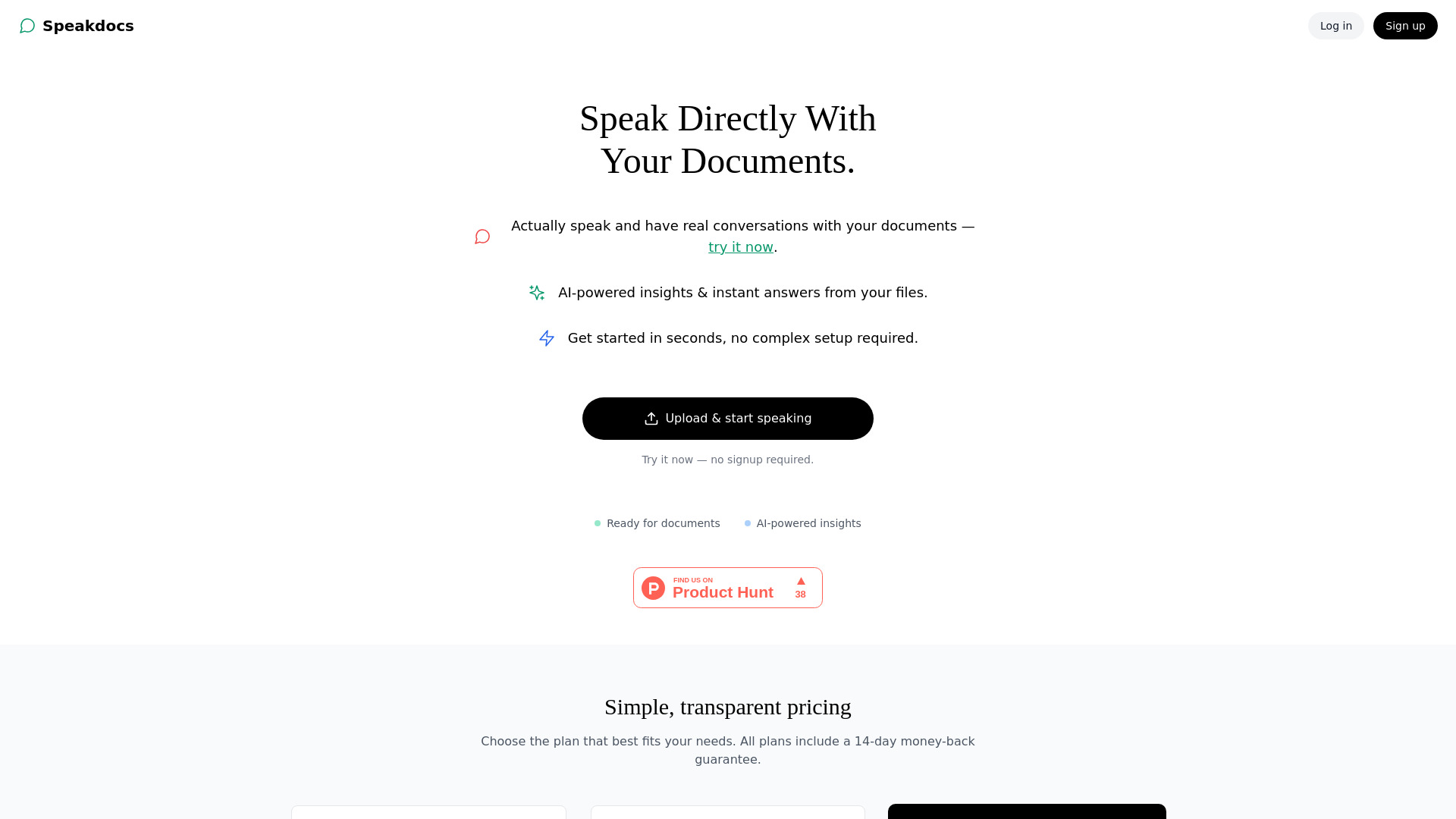 SpeakDocs logo