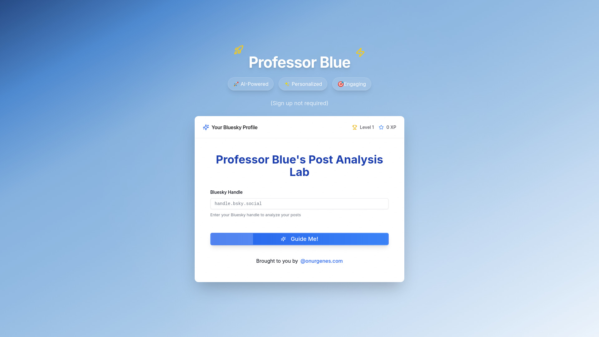 Professor Blue logo