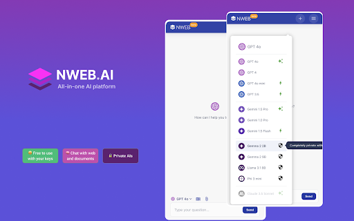 NWEB AI Extension ai chrome extension