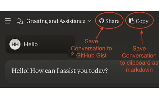 Save Anthropic Claude messages to GitHub Gists ai chrome extension logo
