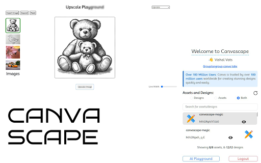 Canva Integration with Connects API ai chrome extension logo