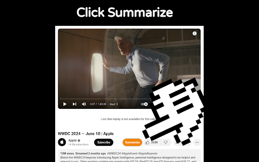 Summarize YouTube Videos ai chrome extension logo