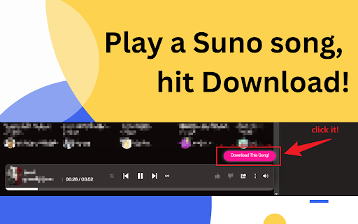 Suno AI Song Downloader ai chrome extension logo