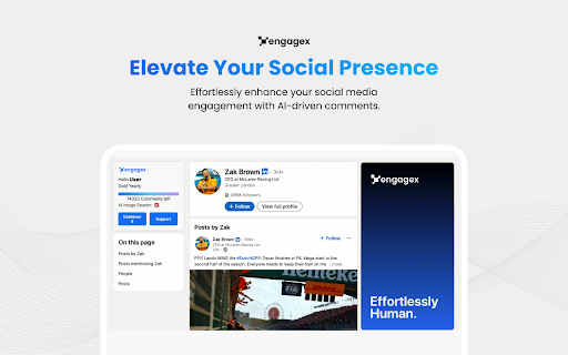 EngageX ai chrome extension logo