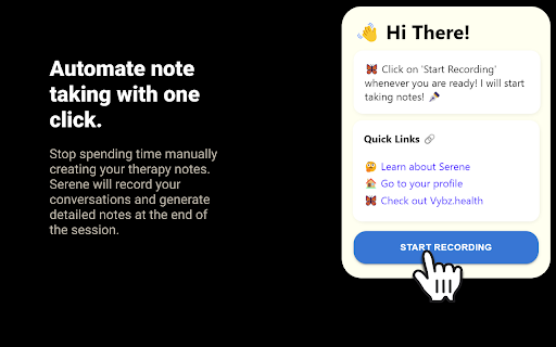 Serene ai chrome extension