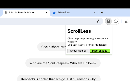 ChatGPT Hide Responses Extension ai chrome extension logo