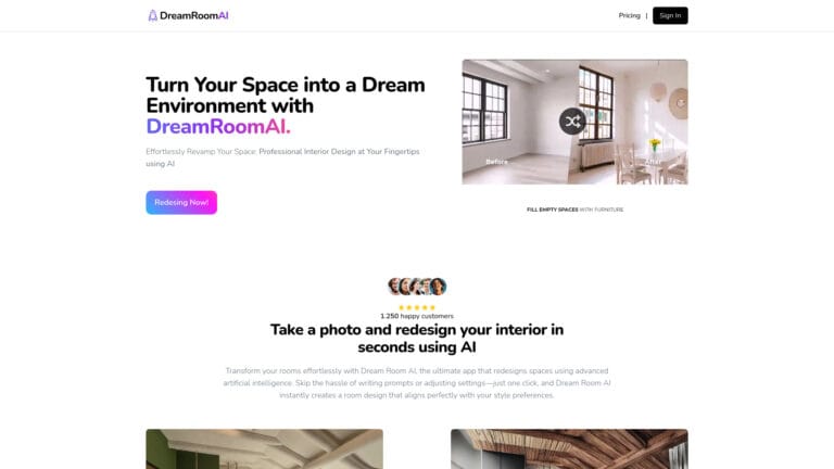 Trending Dreamroom AI AI Tool Review