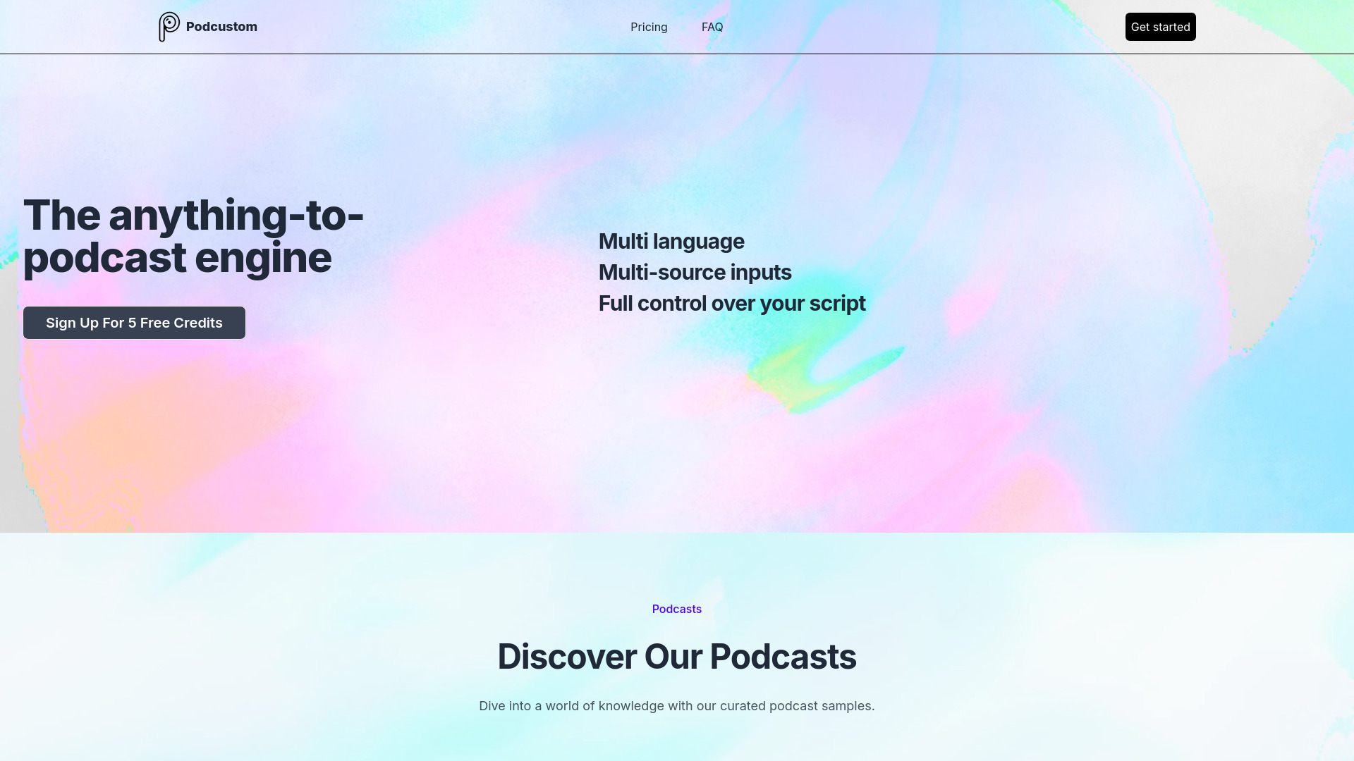 Podcustom logo