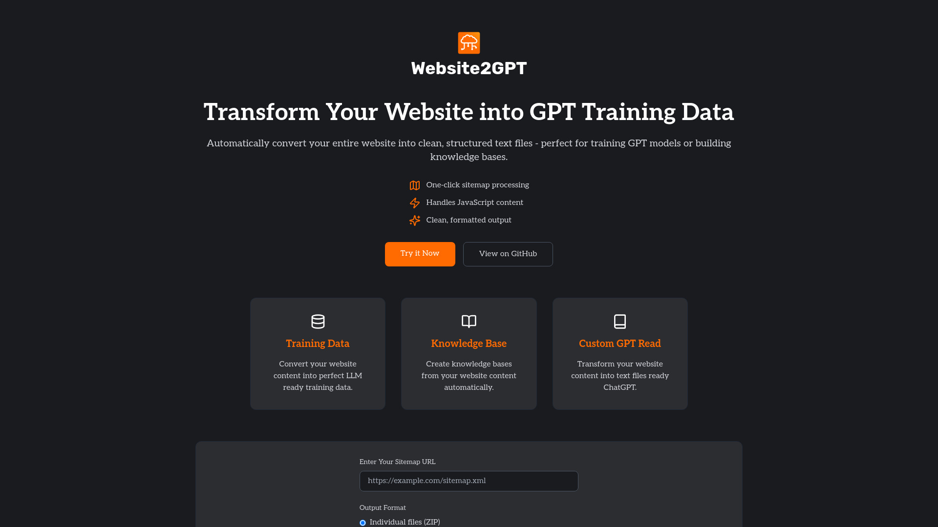 Website2GPT logo