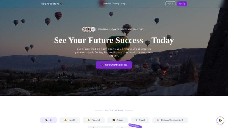 Top Vision Boards AI AI Tool Review