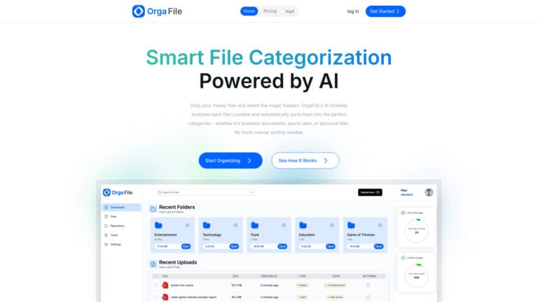 Top Orgafile AI Tool Review