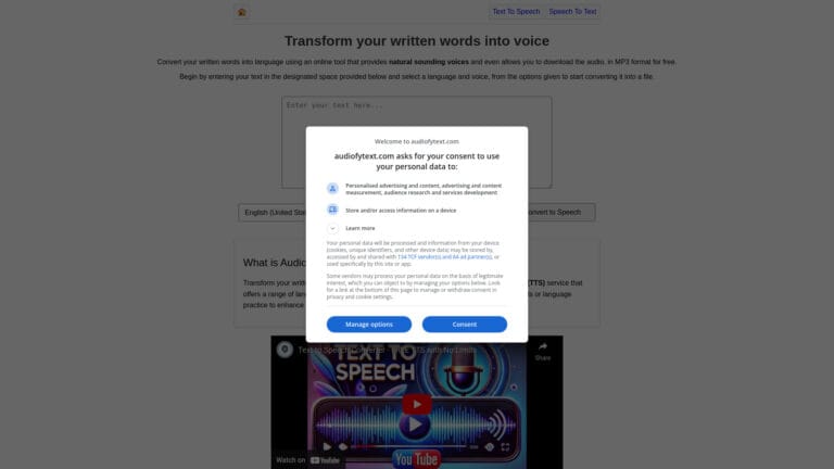 New Audiofytext AI Tool Review
