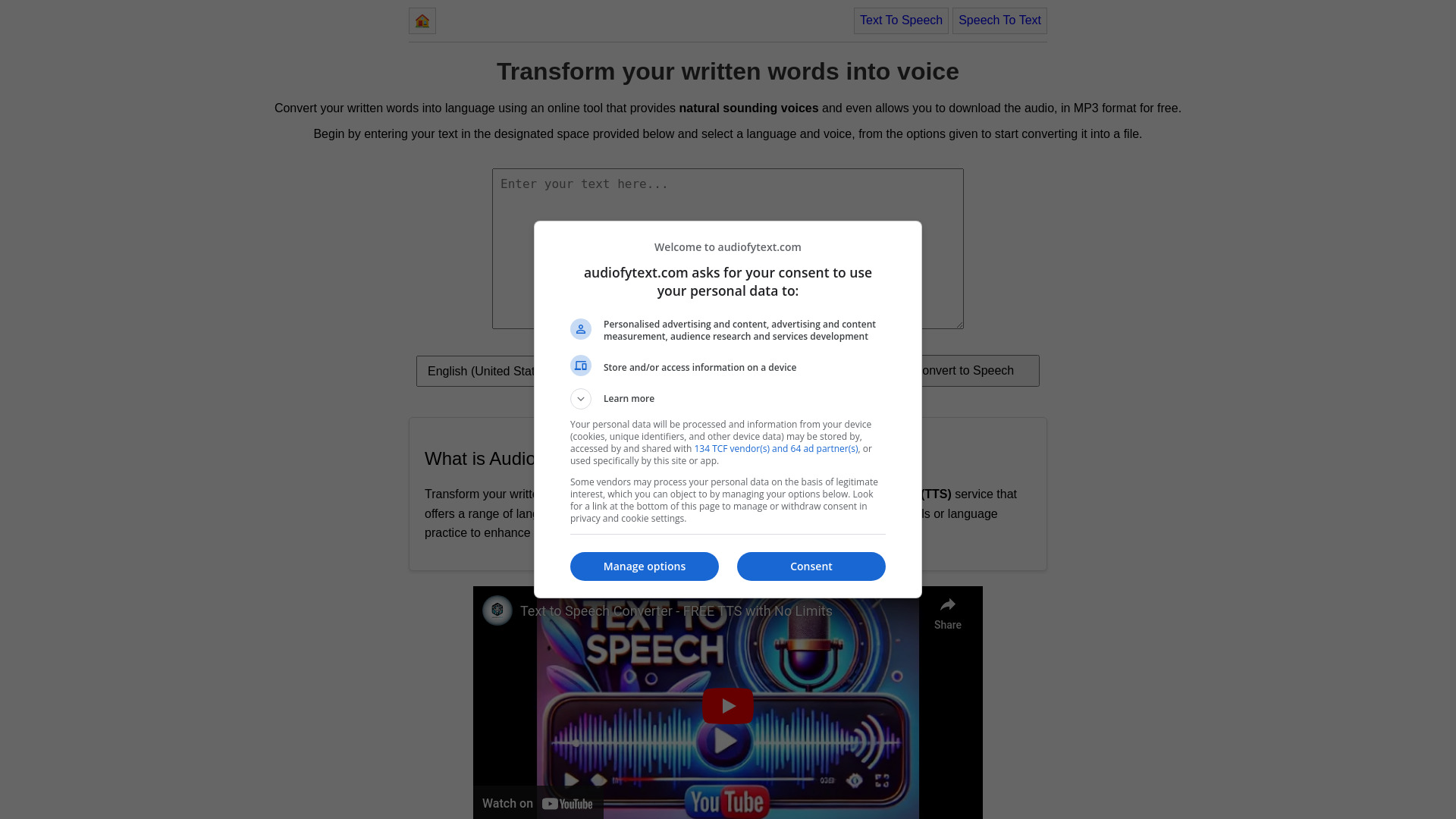 AudiofyText