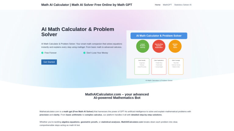 Advanced Mathaicalculator.com AI Tool Review