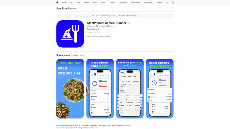 Advanced Mealwizard AI Tool Review