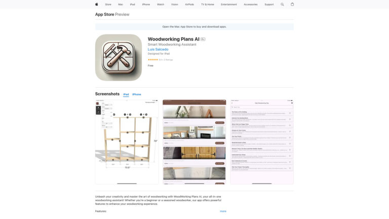 Trending Woodworking Plans AI AI Tool Review