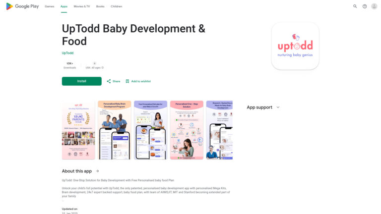 Free Uptodd Baby Development & Food AI Tool Review