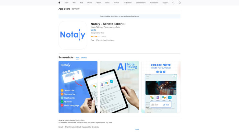 Innovative Notaly AI Tool Review