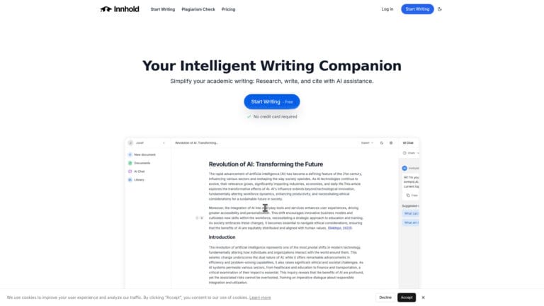 Free Innhold.ai AI Tool Review